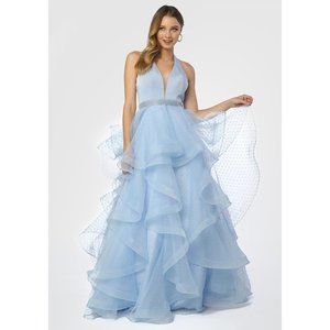 BEAUTIFUL DRESS-T256-PERIWINKLE